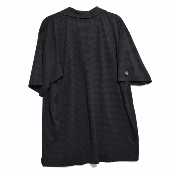 CBE Mens Black Polo Shirt Solid Pure Cotton Short Sleeve Collared Top Size XL - Picture 2 of 7